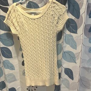 Banana Republic Women's Cream Cable Knit Sweater